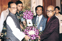 With Dignitaries