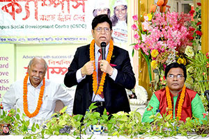 Foreign Minister, Dr. A.K. Abdul Momen is giving Speech as Chief Guest in the              Certificate giving Ceremony of the Free English Course (Batch 16); Dr. M Helal is                presiding over. (2016)