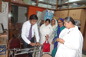 Dr. M Helal is explaining CMD Technology to the Coordinator of Academy for a Better World B K kabita (2012)