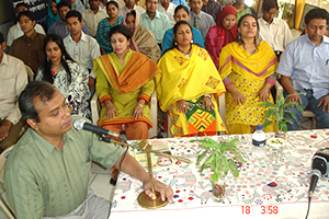 A glimpse of Campus Free Meditation Course at Campus Auditorium. (2012)